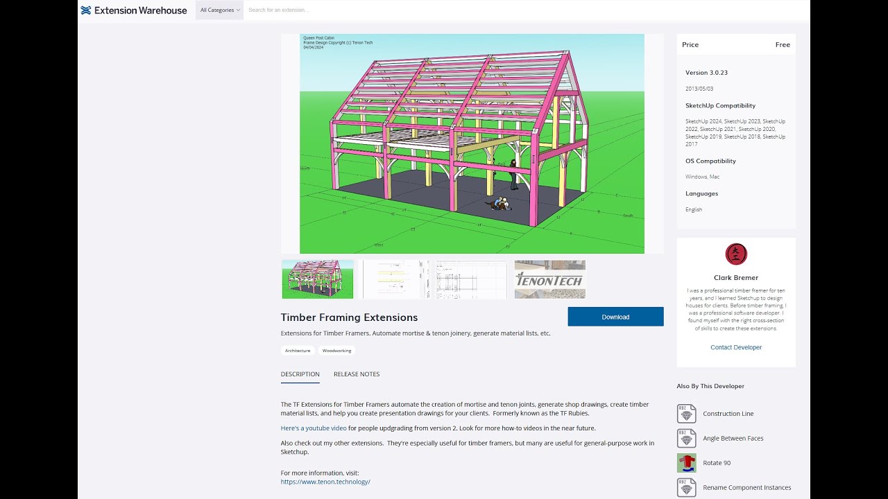 Updating to Timber Framing Extensions version 3