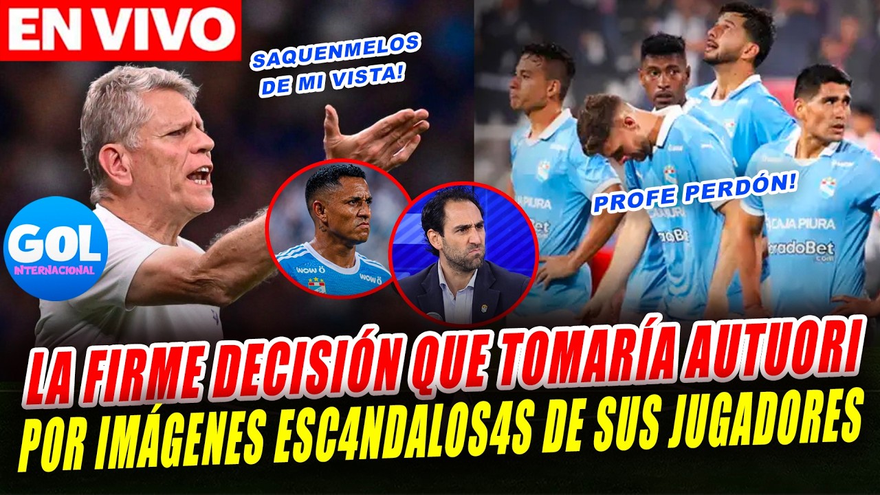 ESC4NDAL0 en SPORTING CRISTAL! DRÁSTICA DECISIÓN que TOMARÍA AUTUORI con JUGADORES del VIDEO VIRAL