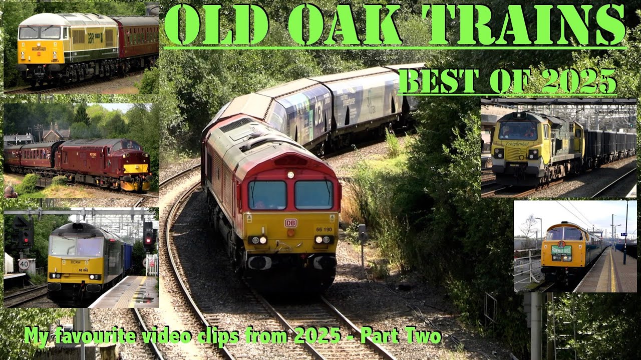 Trains filmed in 2025 - Part Two - my favourite Old Oak Trains clips of the year