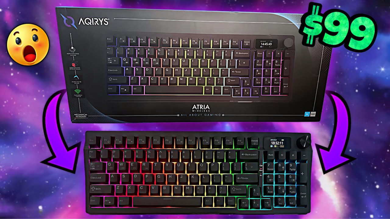 AQIRYS Atria KEYBOARD REVIEW & UNBOXING | THIS is the BEST GAMING KEYBOARD!!