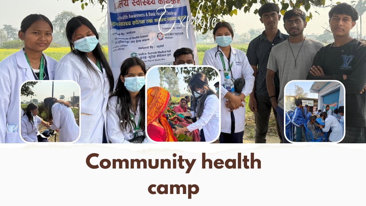 Community Health Camp in Bara 🩺 | College Friends Vlog❤️