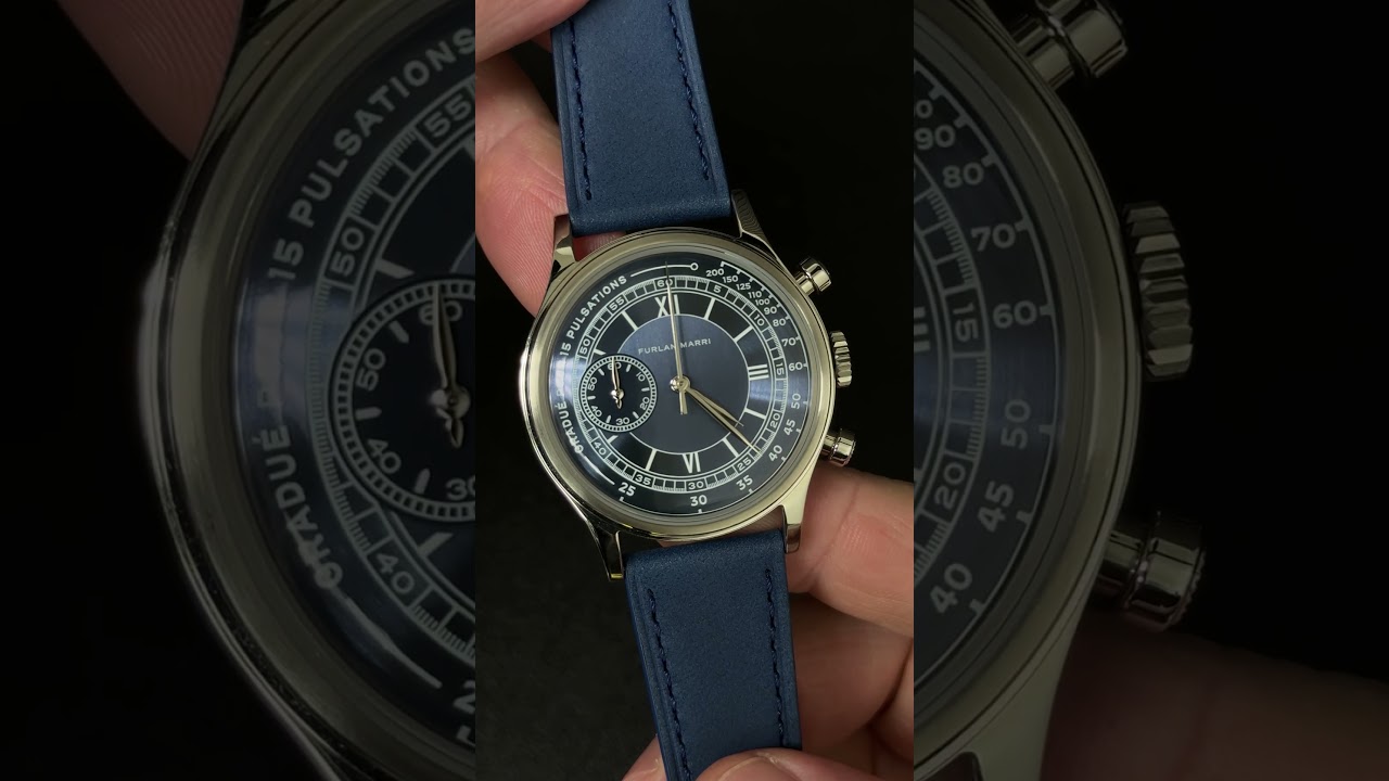 Furlan Marri Ardesia Blu Chronograph Watch #bluecollarluxe #watchreview #furlanmarri #chronograph