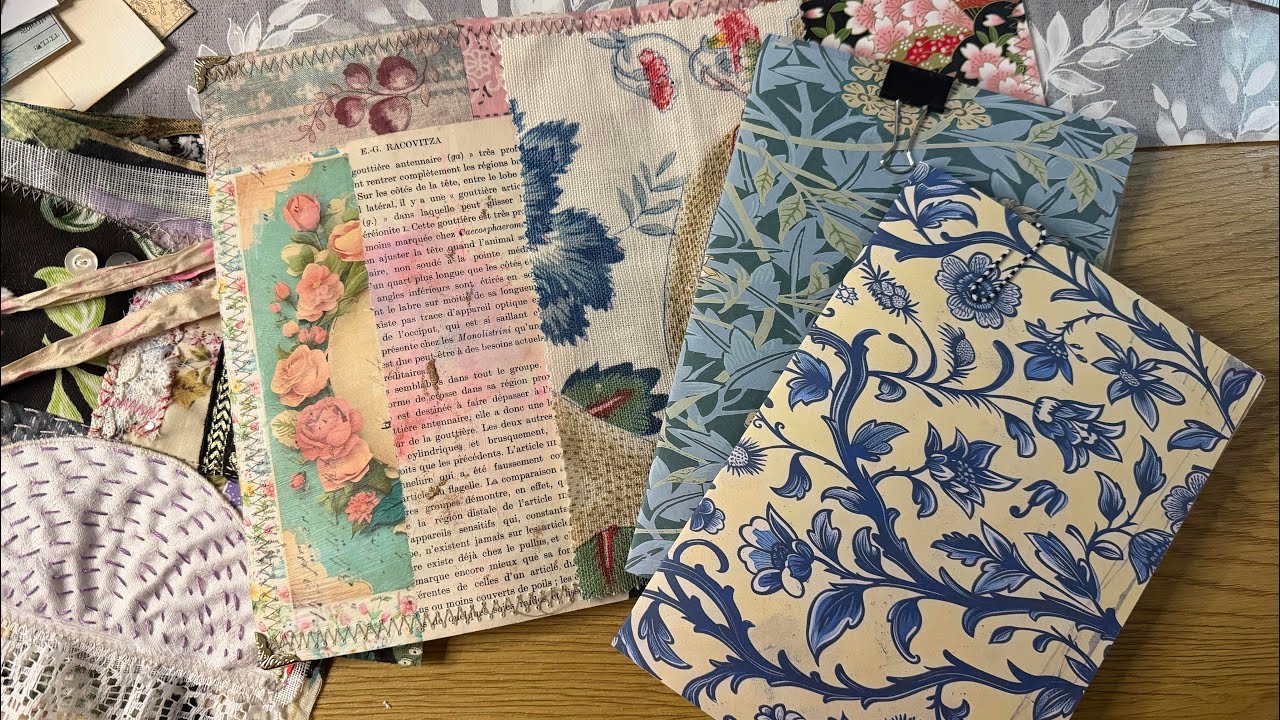 Giveaway Junk Journal - creating signatures and starting the hidden spine