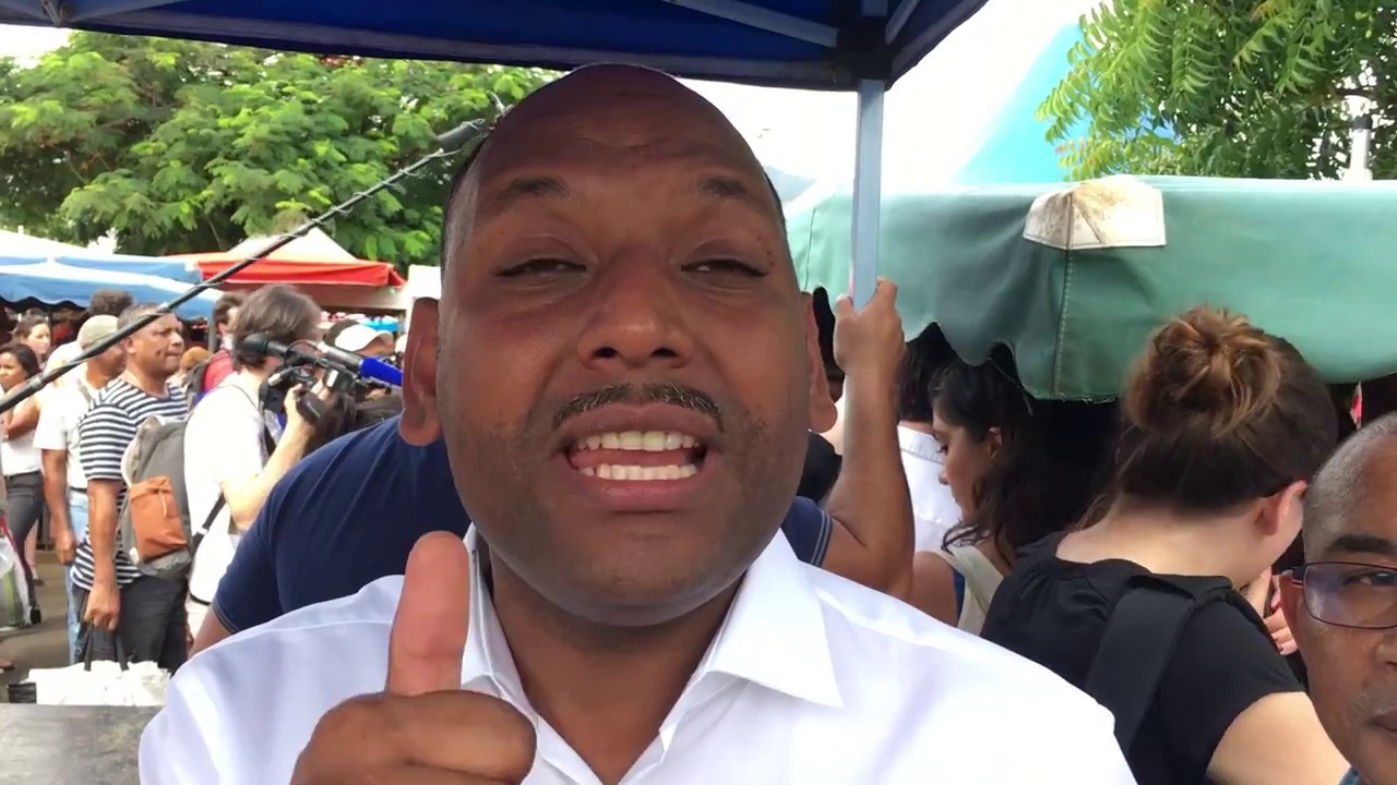Macron au marché du Chaudron