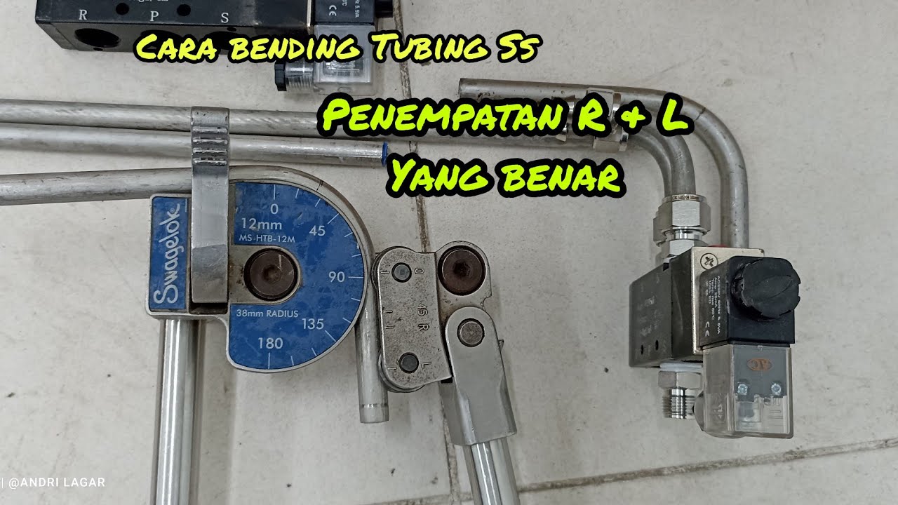 Cara dan trik  Bending tubing  Stainless still 90°   Penempatan R dan L