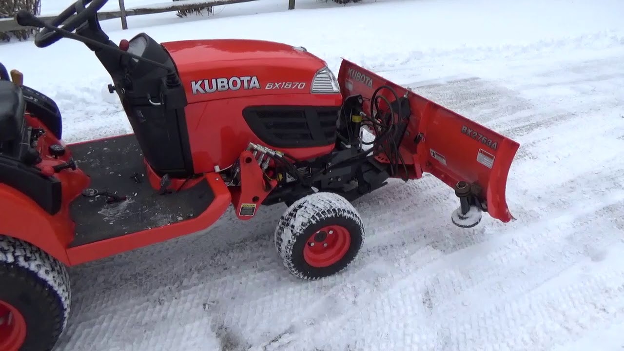Обзор снегоочистителя Kubota BX (BX2763A) и как его правильно убирать