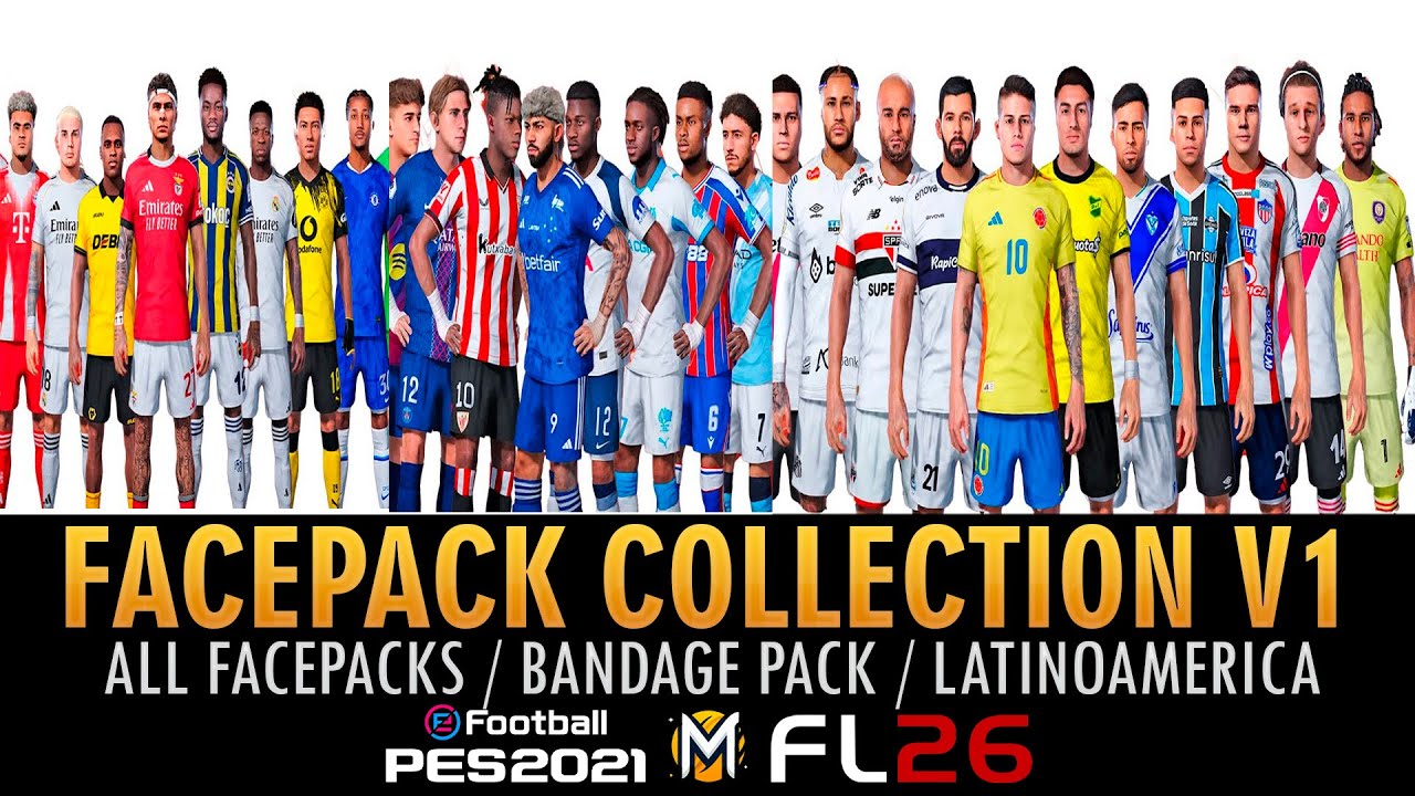 МЕГА КОЛЛЕКЦИЯ ФЕЙСПАКОВ V1 ➠ PES 2021 и FOOTBALL LIFE 26