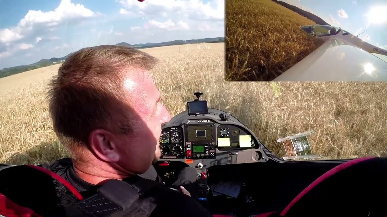 Emergency outlanding - uncuted footage