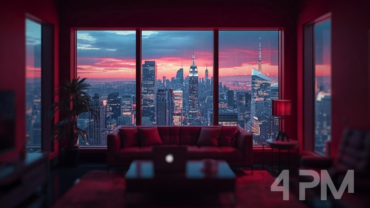 Your Relaxing in Your Dystopian Penthouse While it Rains - Its Time to Get to Work
