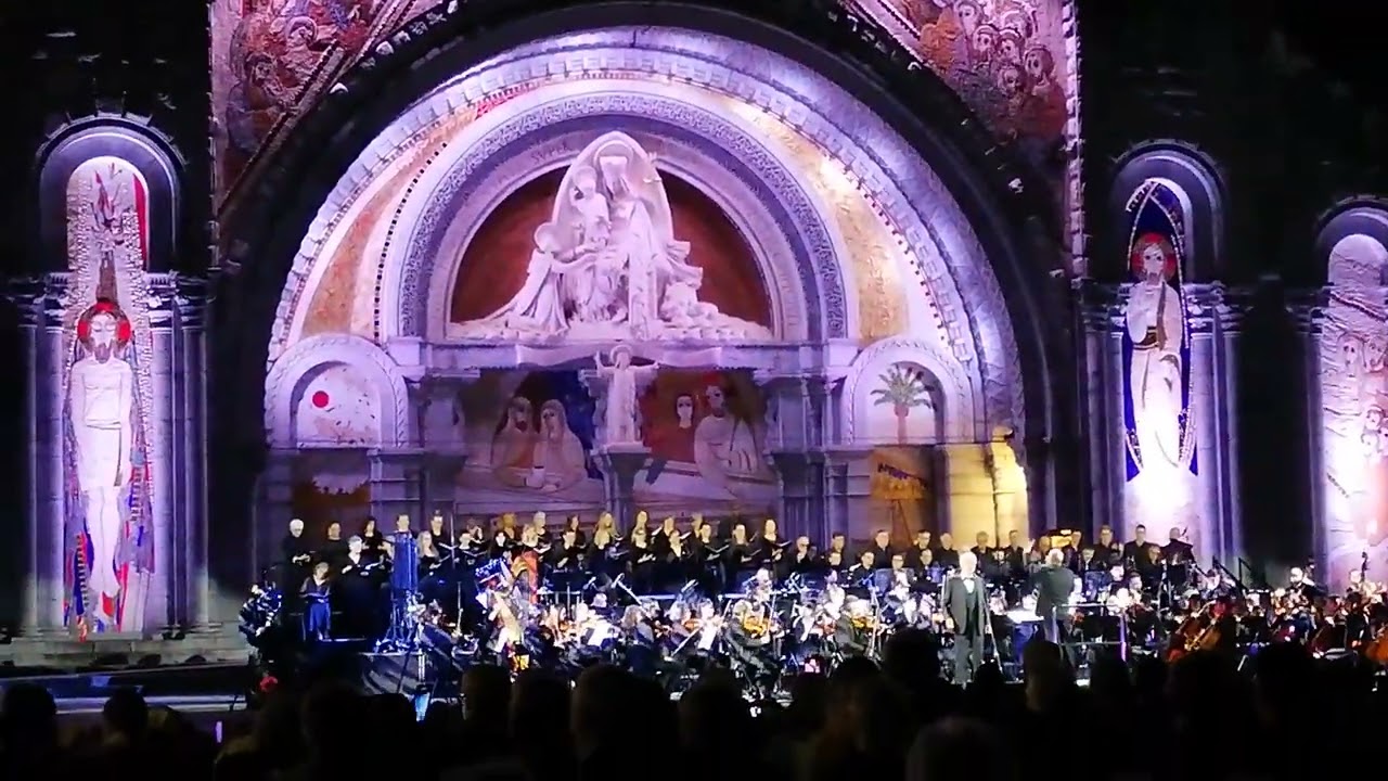 Andrea Bocelli sings 'Nessun Dorma' live from the Sanctuary of Our Lady of Lourdes on 16/7/23