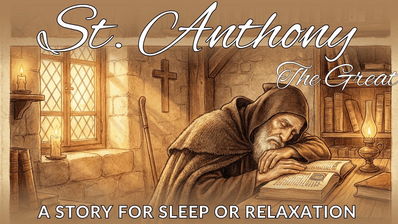 Saint Anthony the Great: The Silence of the DESERT | Victory over Demons | Sleep Story, Gentle Rain