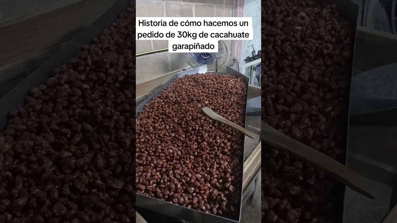 ¿Cómo hacemos 30kg de cacahuate garapiñado?