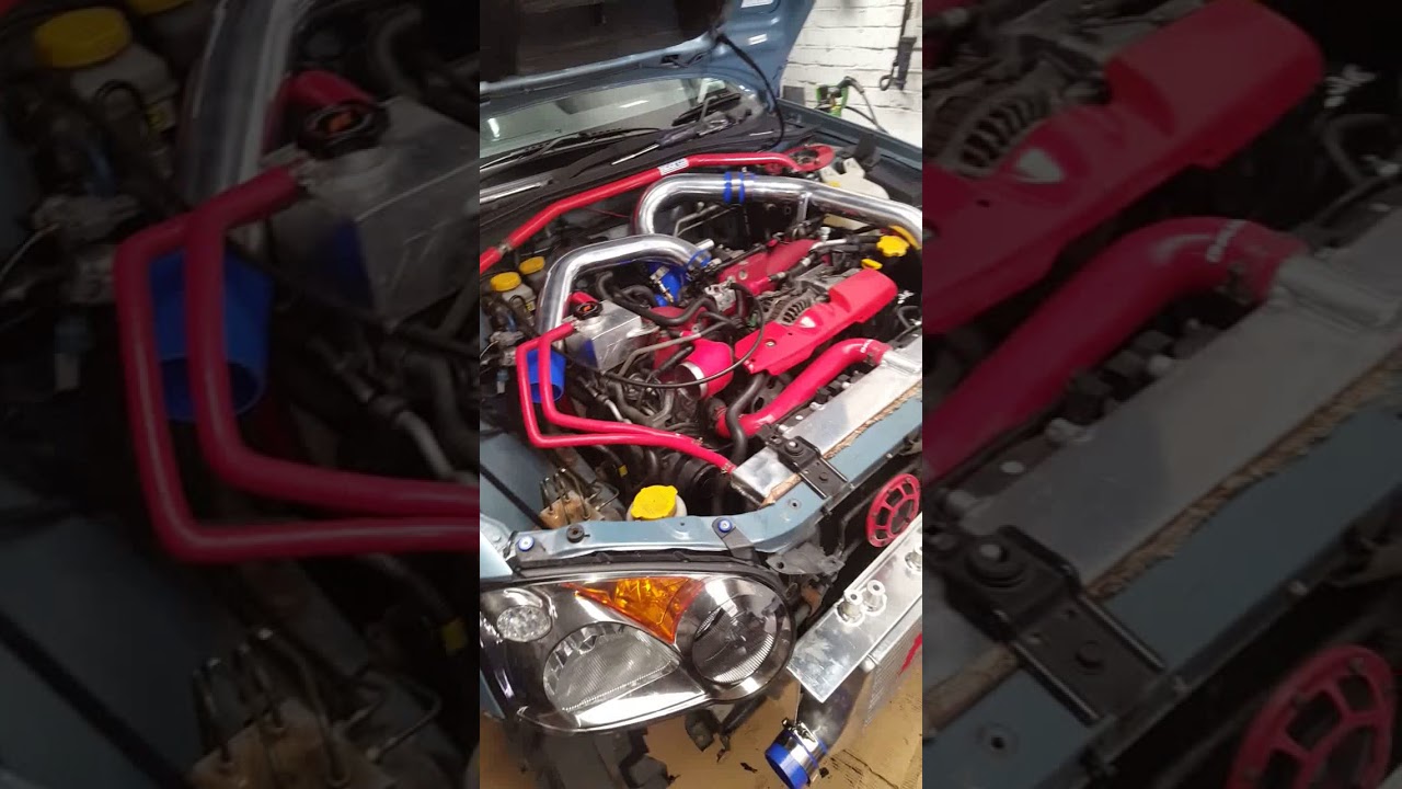 My modified subaru impreza wr1 | front mount intercooler installation | see link below⬇️
