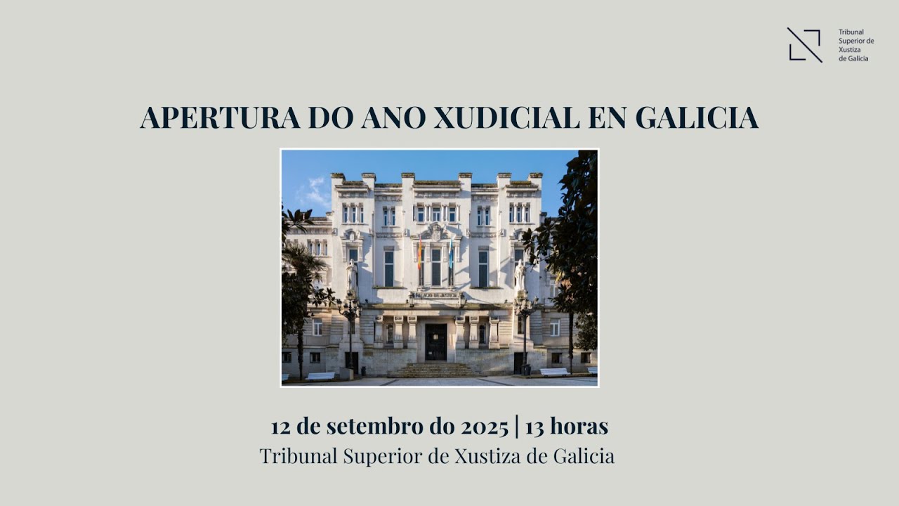 Acto de Apertura del Año Judicial en Galicia 2025-2026