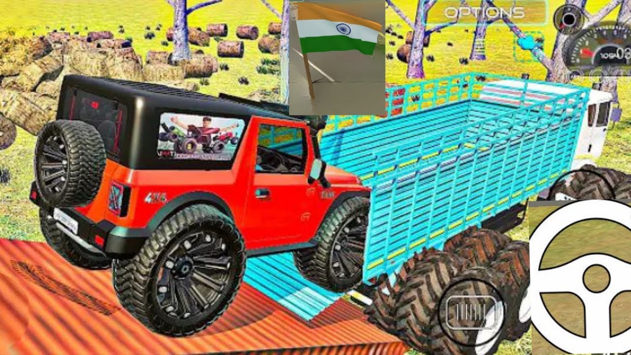 Loading Thar 4x4 in Dumper4x4🔥 #thar4x4​ #dumper6x6​ #new#thar#video​ #virel​ #truckvideo #viral#