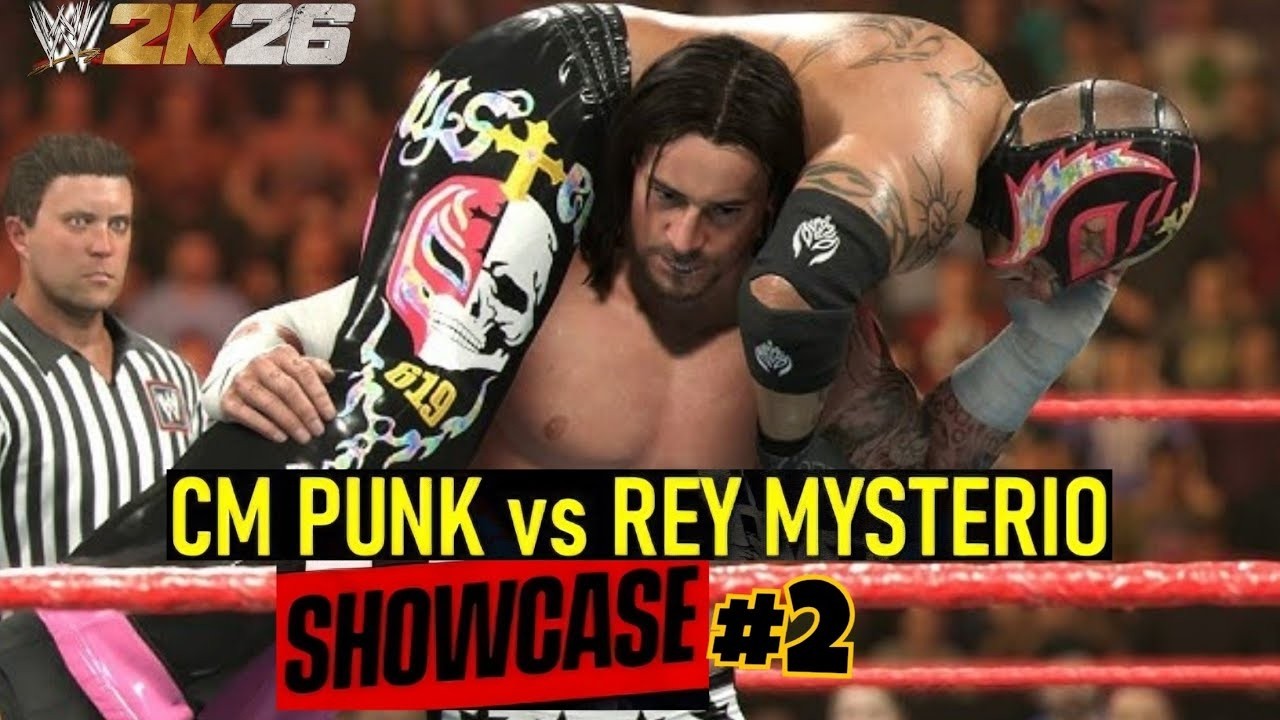 WWE 2K26 Showcase Mode Gameplay Part 2 – CM Punk vs Rey Mysterio