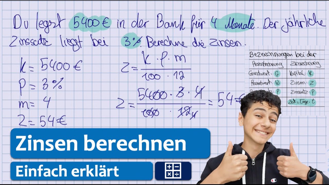 Zinsen berechnen