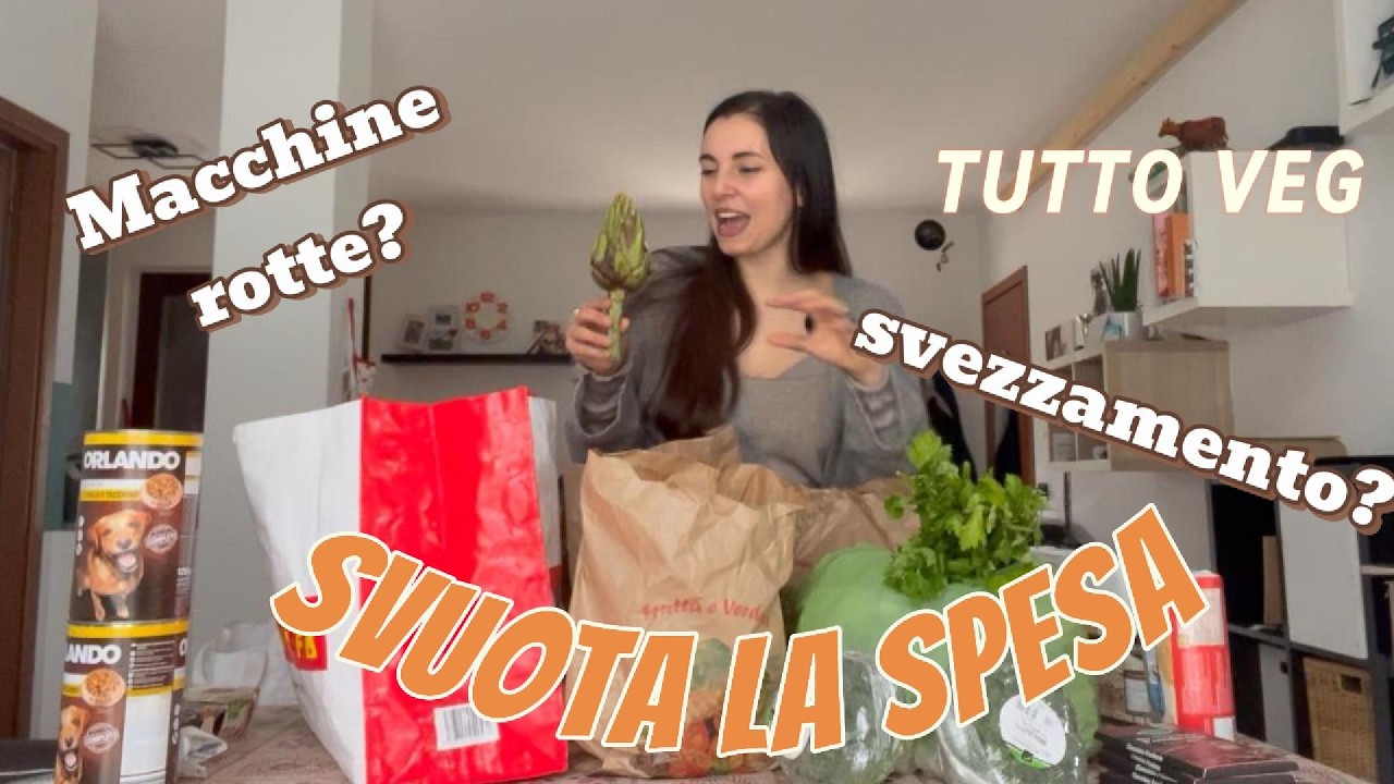 SVUOTA LA SPESA VEGAN| cosa mangia una famiglia veg in una settimana?