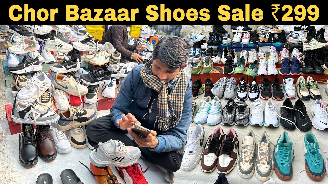 Chor Bazaar Shoes Market | Shoes Under ₹999 | Cheapest Shoes market in Delhi | Shoes market delhi