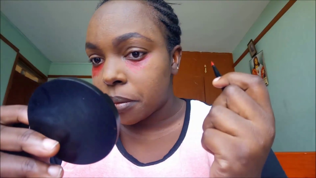 SIS I TRIED BEAUTY HACK RED LIPSTICK AS CONCEALER FOR DARK CIRCLES this is how it turned out!