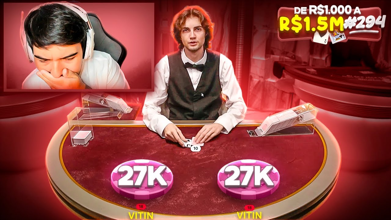 DE R$1.000 A R$1.500.000 NO BLACKJACK! - (EP.294)