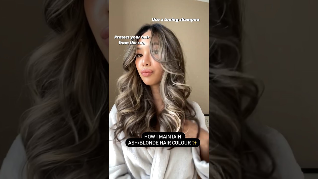 How I maintain my ash blonde balayage hair