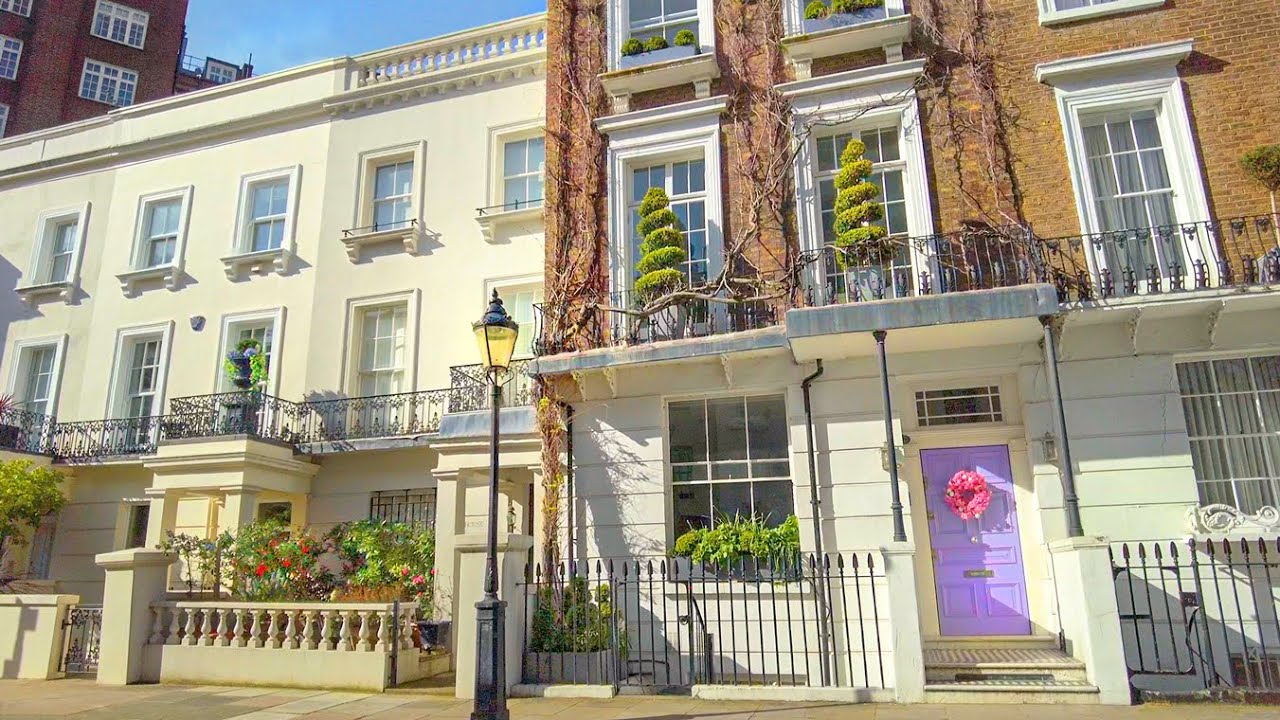 London Walk in Spring - Luxury Areas Belgravia & Knightsbridge incl. Harrods