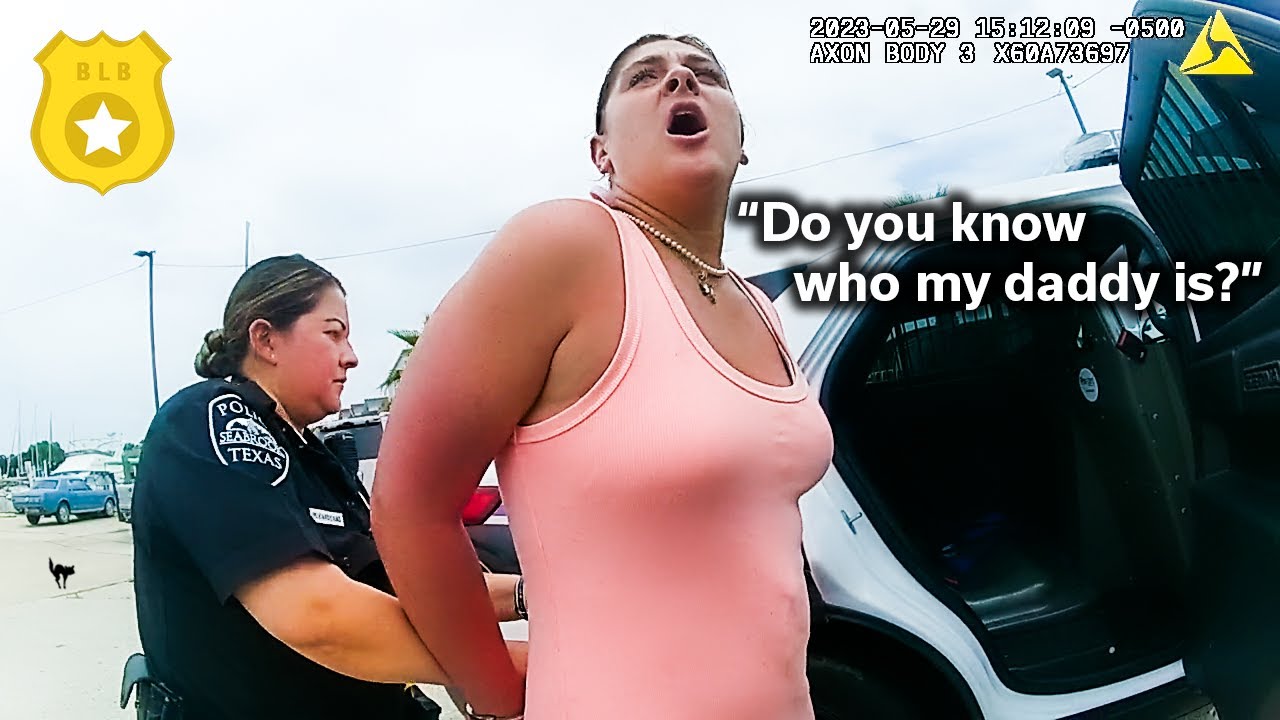 Police Body Cam Shows Arrest of Entitled Intoxicated Lady