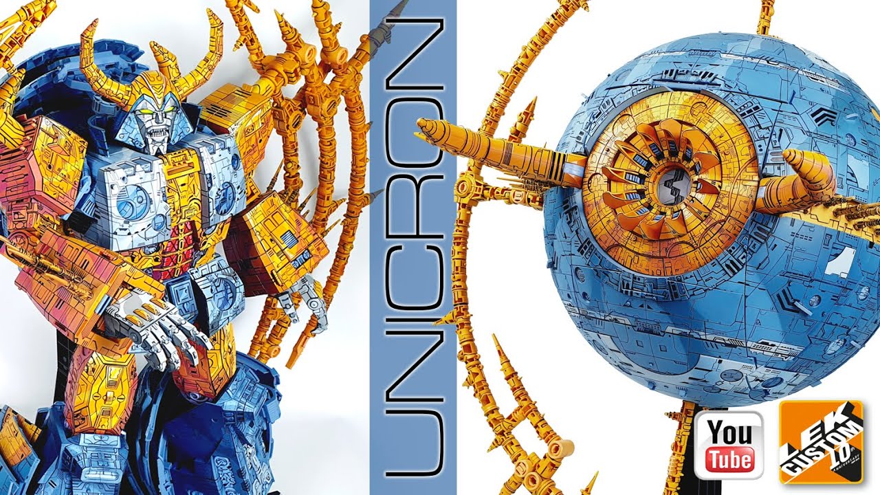 Custom Cel-shaded Transformers UNICRON Haslab by LEK Custom Toys 2021