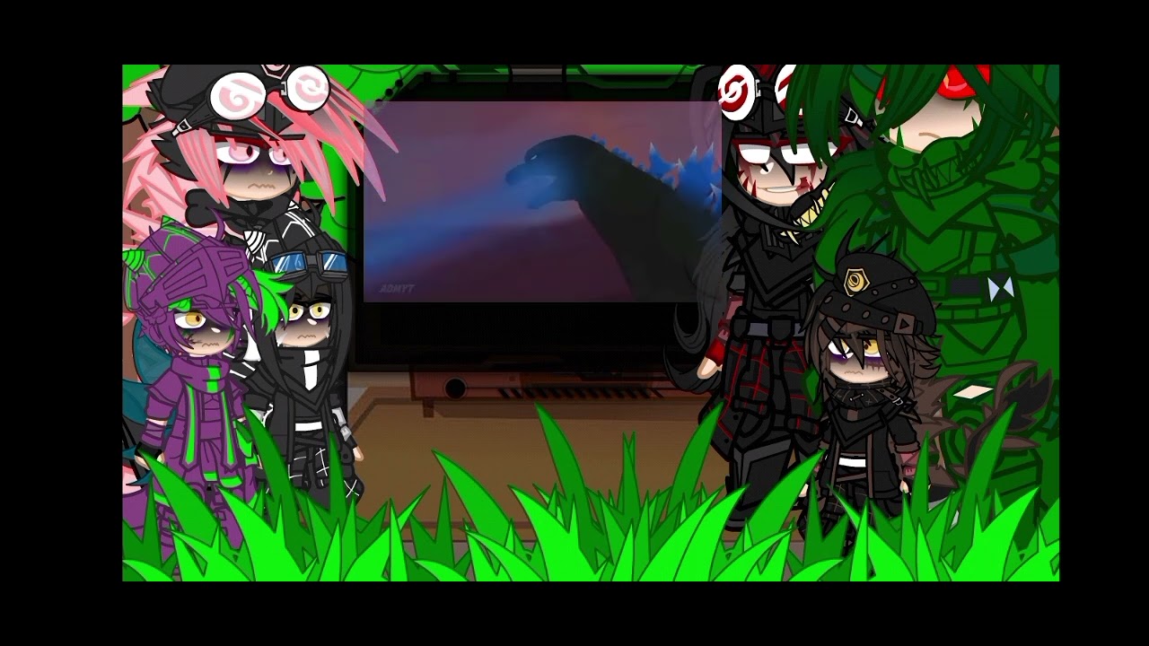 Gojira + hell React to godzilla in hell vs destoroyah  || Gacha nebula || ✨️👍