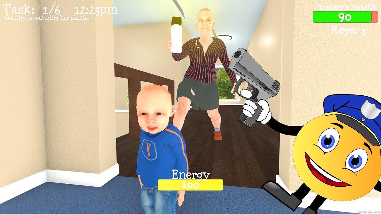 GRANNY BÜYÜKANNE POLİSLERE GAZ SIKTI 👹 GRANNY SIMULATOR