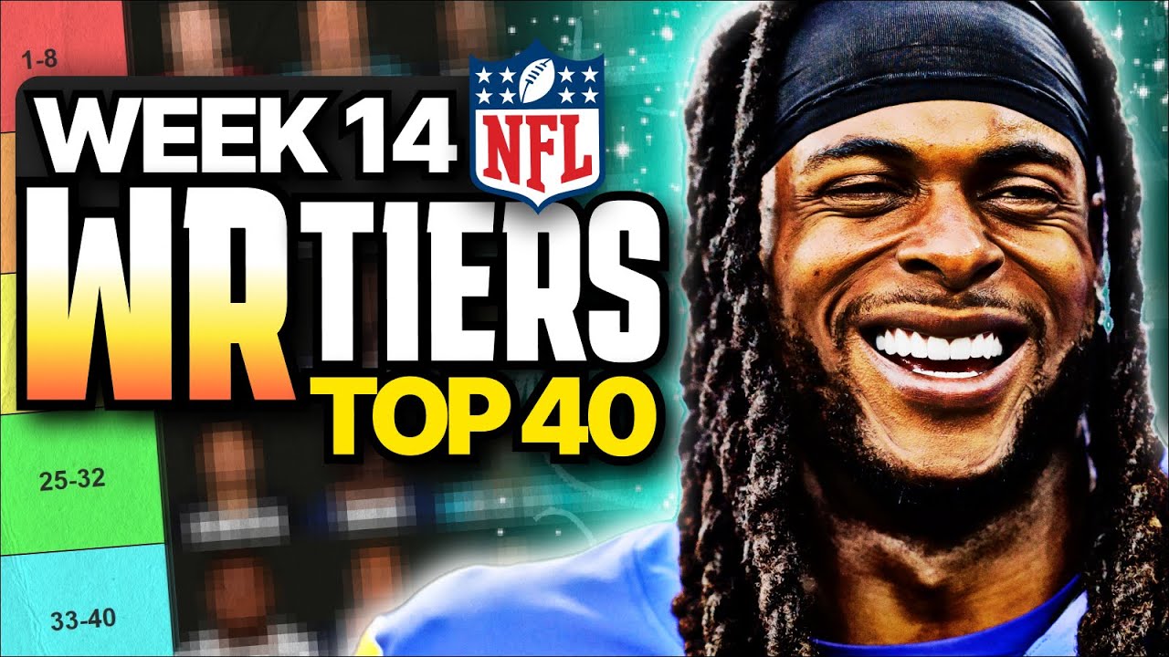 Week 14 Fantasy Football WR Rankings (Top 40)