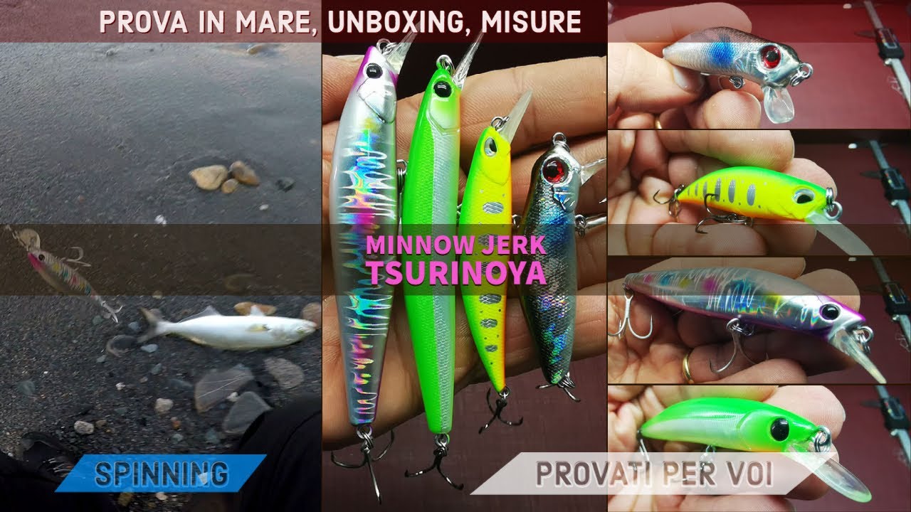MINNOW TSURINOYA - più SPINNING AL SERRA - 4 nuovi jerk PROVATI PER VOI - CLIPANGLER