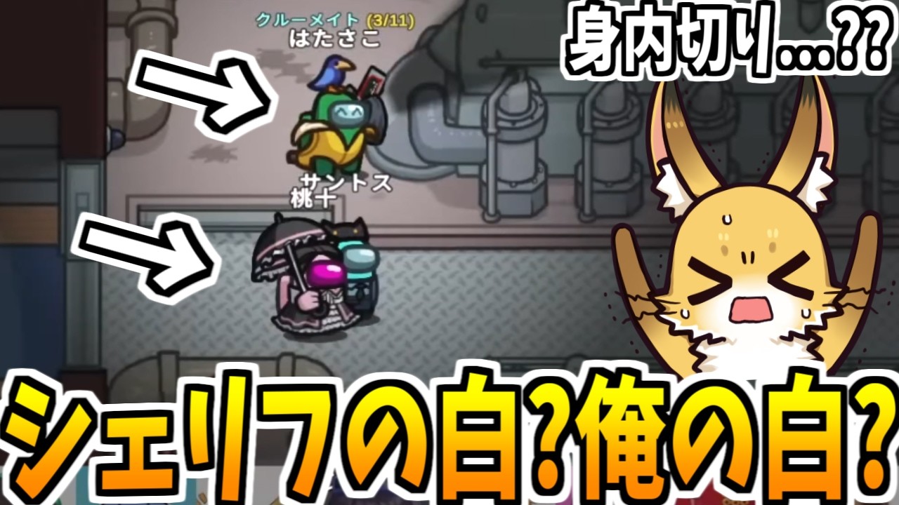 シェリフを信じるか俺を信じるか【AmongUs】