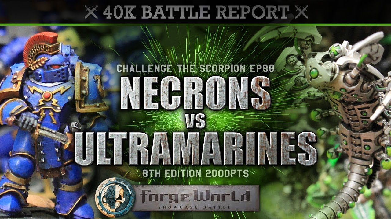 Necrons vs Space Marines Warhammer 40K Battle Report CTS88 2000pts SOLID AS A ROCK!
