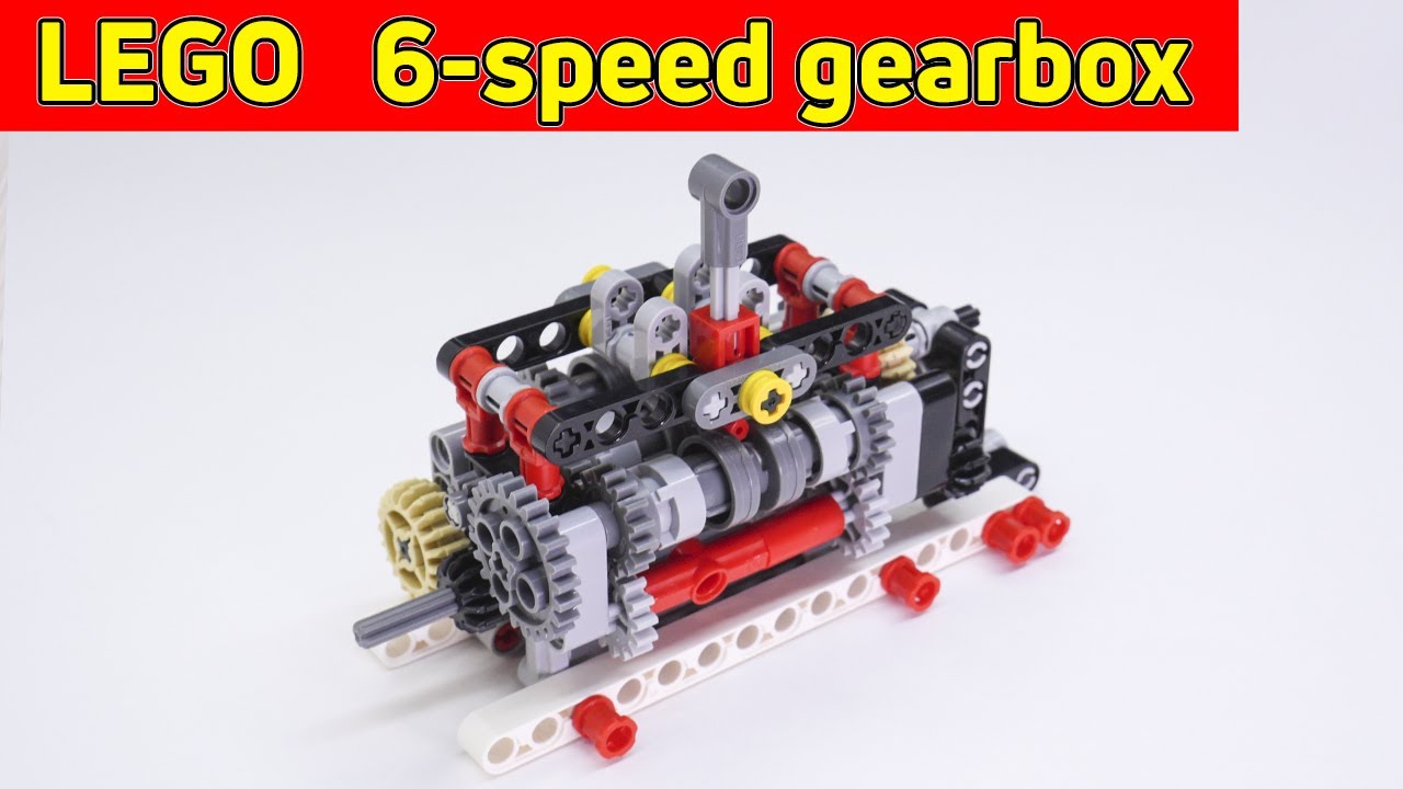 Lego Manual 6-Speed Gearbox ⚙️ | Tutorial