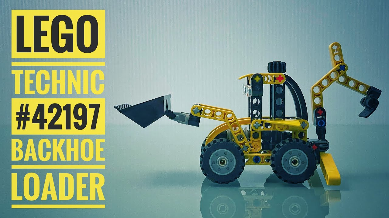 Lego #42197 Technic Backhoe Loader - Speed Build & Pictures
