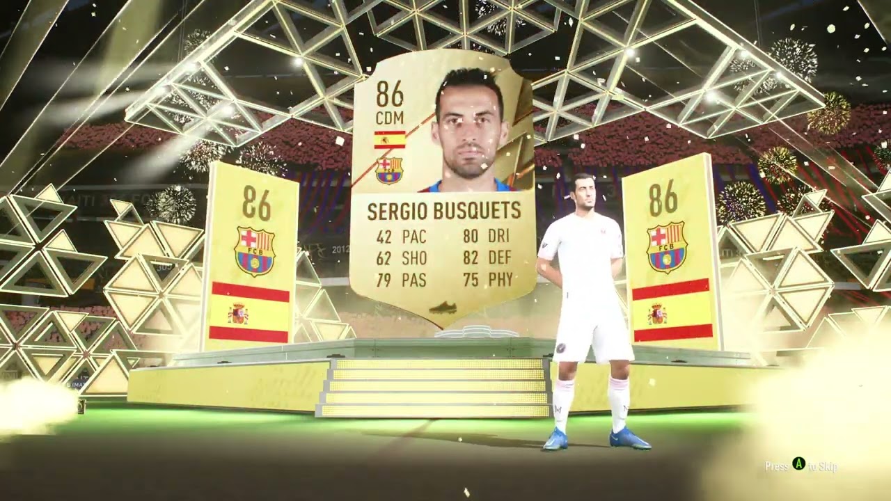 FIFA 22 Two rare gold packs Sergio Busquets Walk out
