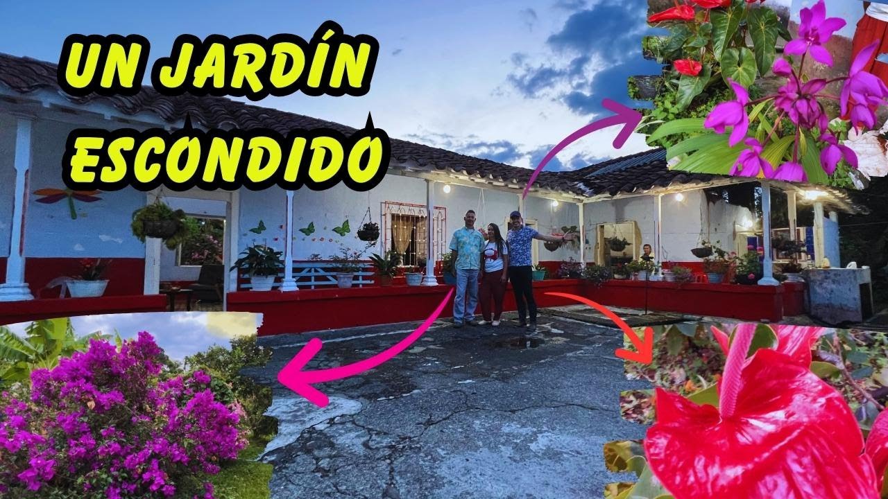 Tour por lindo jardín campesino de Rosmira y Heriberto: 