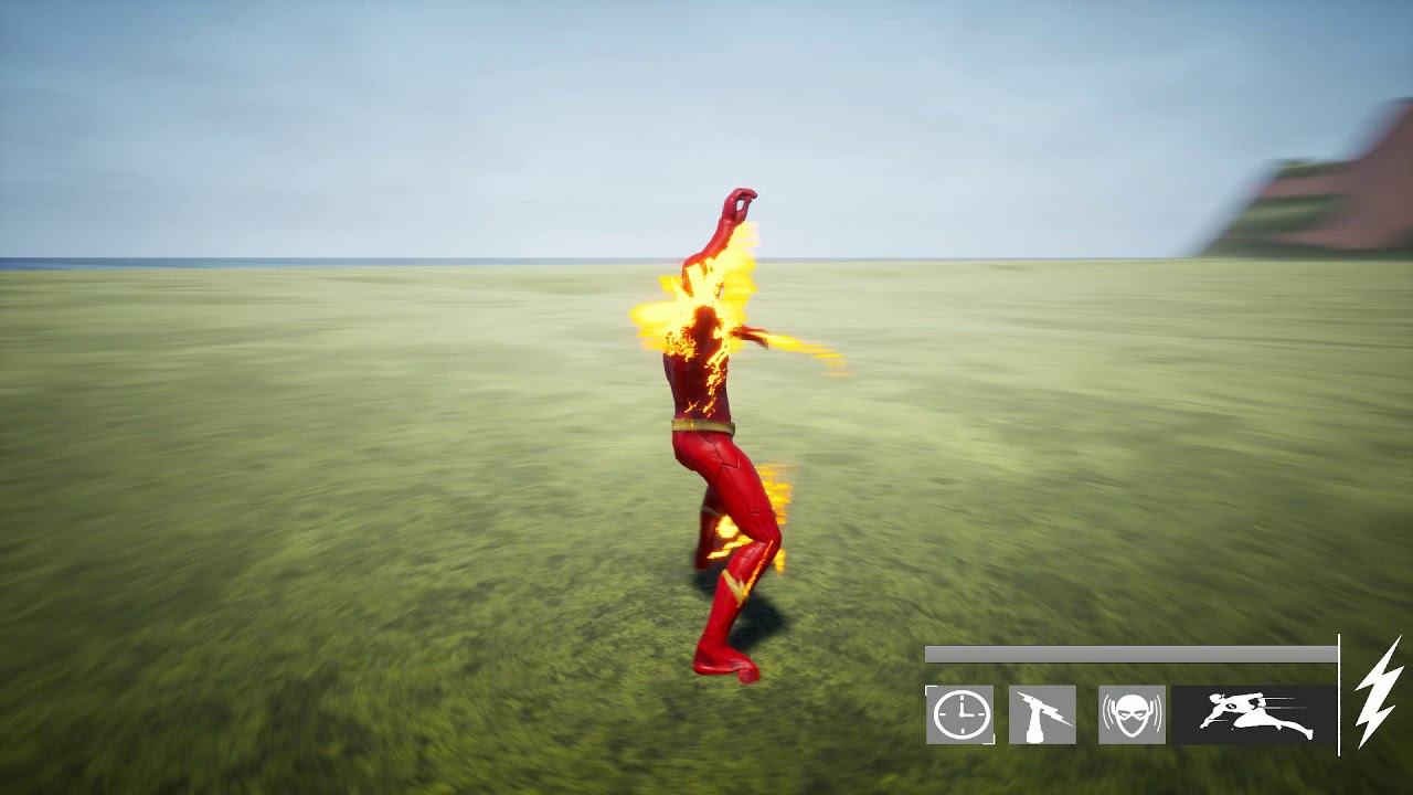 Crisis on earth one: Barry throws lightning at himself recreation