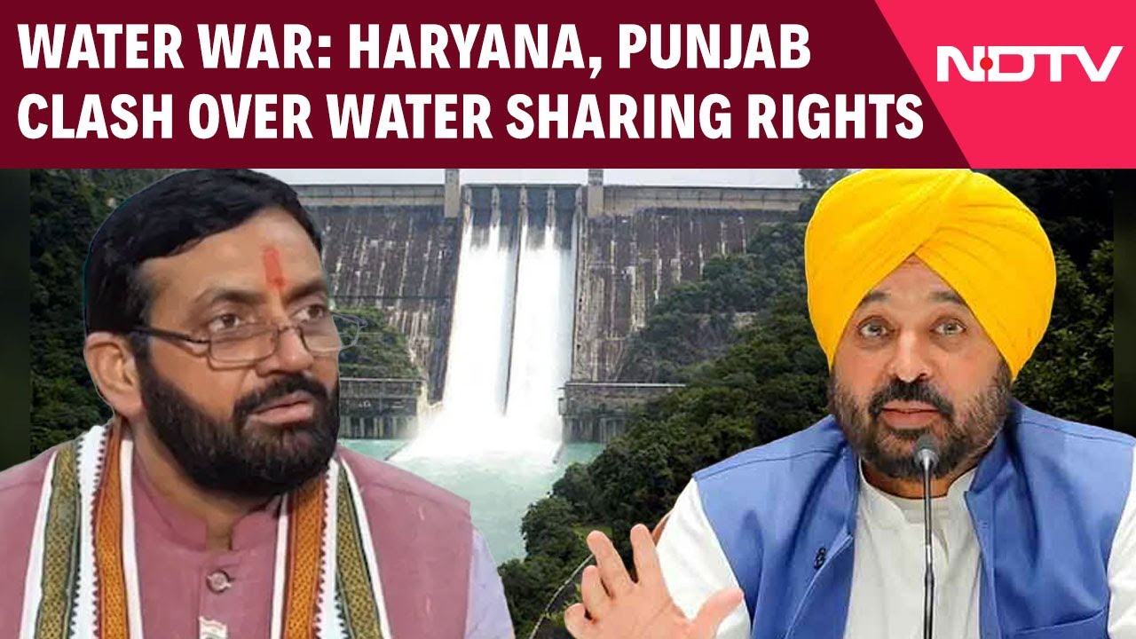 Haryana Water News | Bhagwant Mann Accuses BJP Of Pressuring Punjab Over Water Supply To Haryana