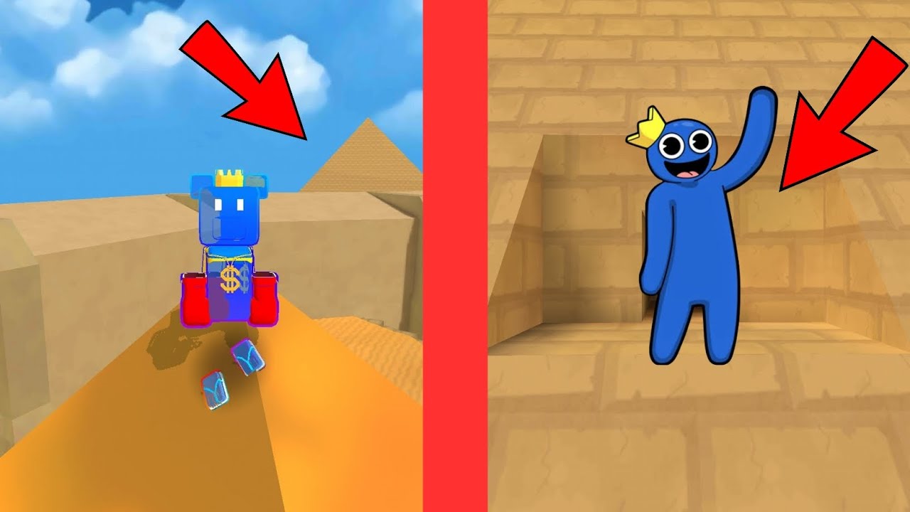 BLUE from rainbow friends in Super bear adventure | New update |