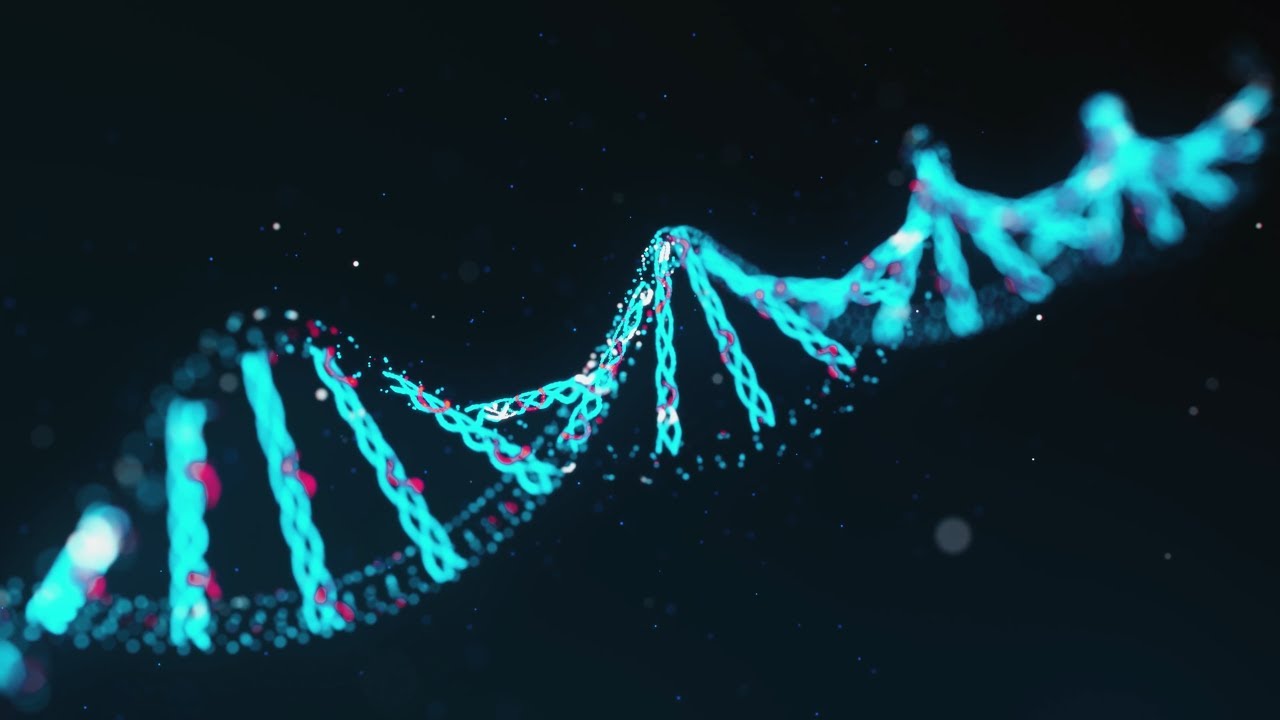 DNA Strand Background Graphic 1 Hour Loop