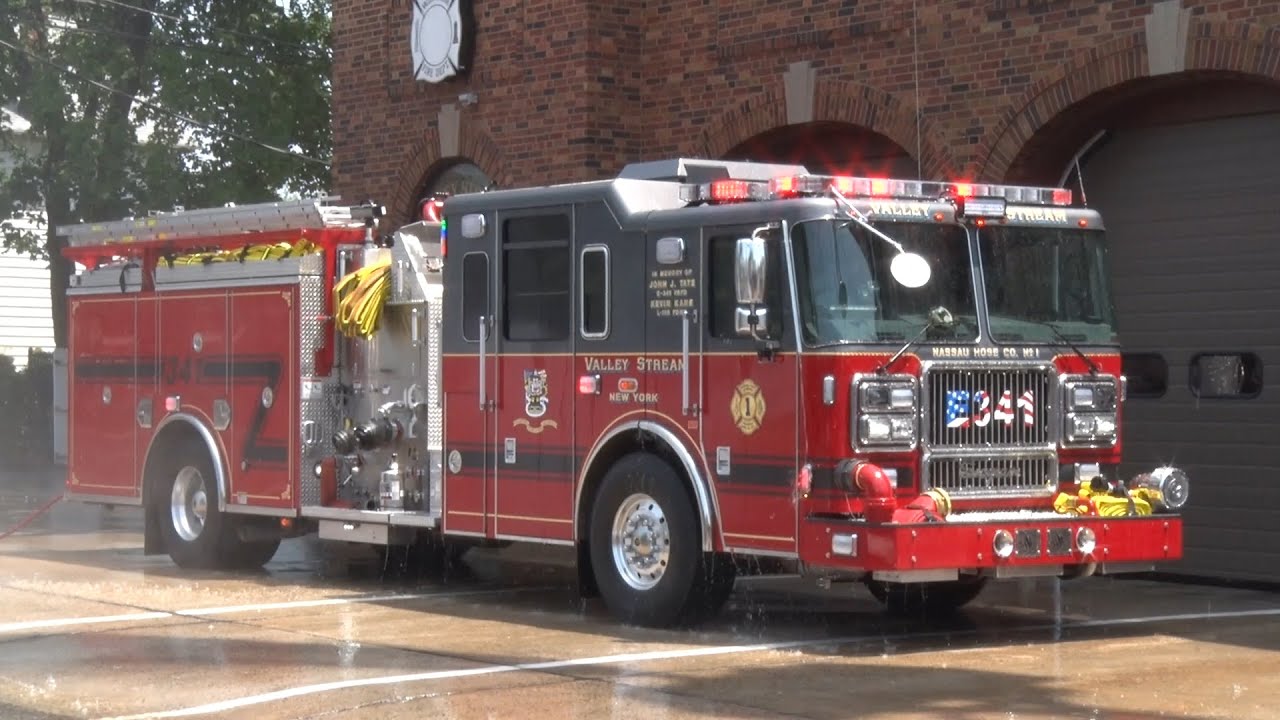 Nassau Hose Company 1 VSFD Engine 341 Wetdown 6/26/16