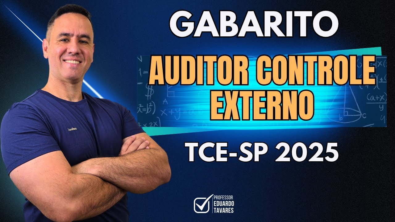 Gabarito Concurso TCE SP 2025 - Auditor de Controle Externo / Prova Manhã - Vunesp.