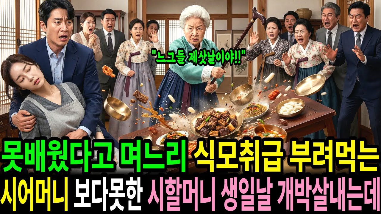 못배운 며느리라고 식모취급한 시어머니, 시할머니 생신 잔칫날 보다못해 집안 풍비박산 개박살내는데…감동사연ㅣ반전사연ㅣ노후사연ㅣ막장사연