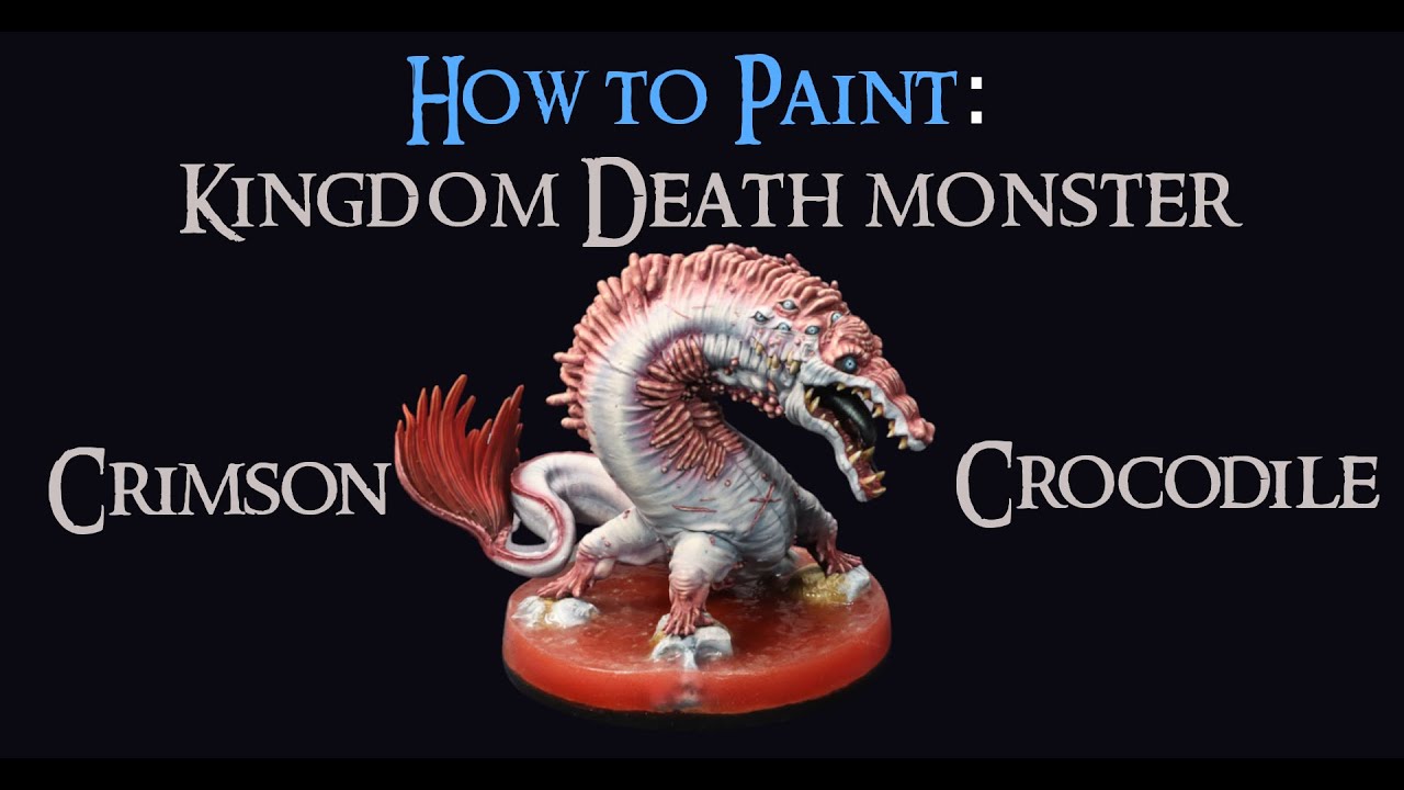 How to Paint the Crimson Crocodile from Kingdom Death Monster