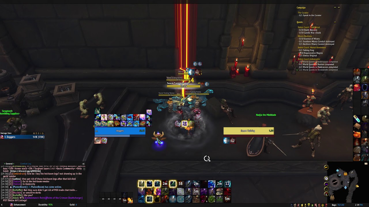 Doggers Enhancement Shaman ilvl 192 DW Hailstorm Cleave Rotation