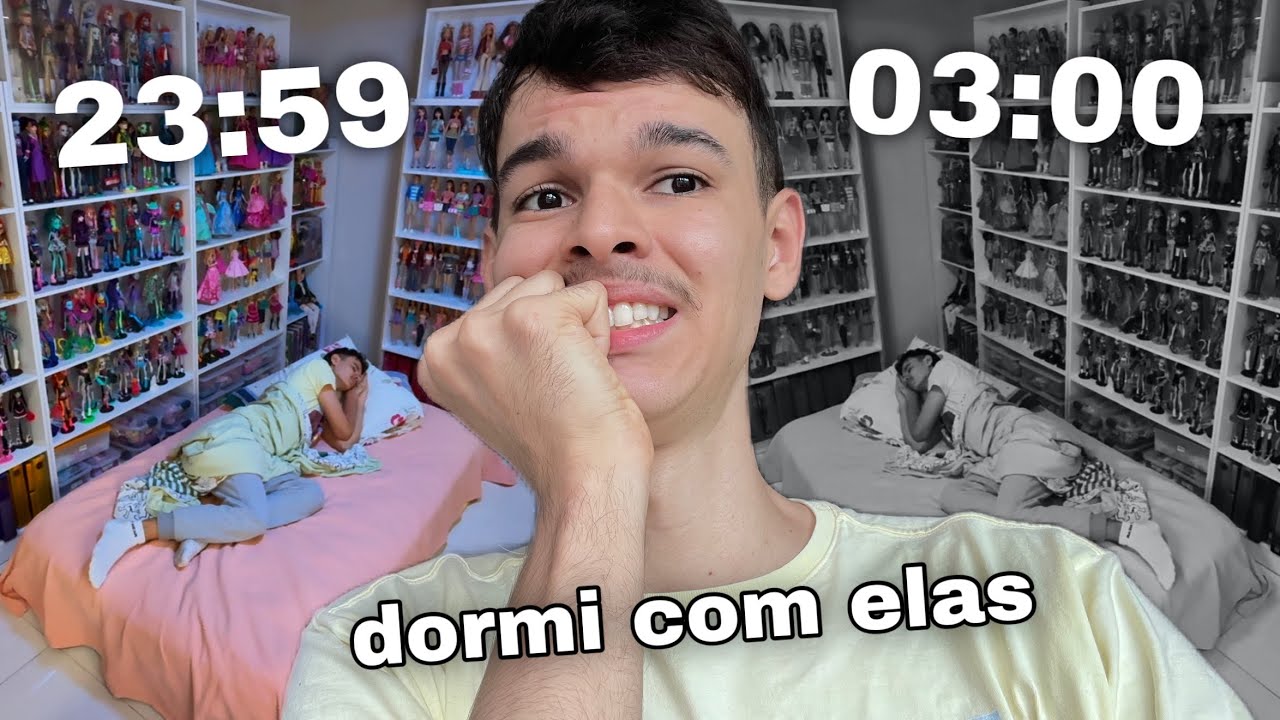 24H NO QUARTO DAS BONECAS 😴 (teria coragem?)