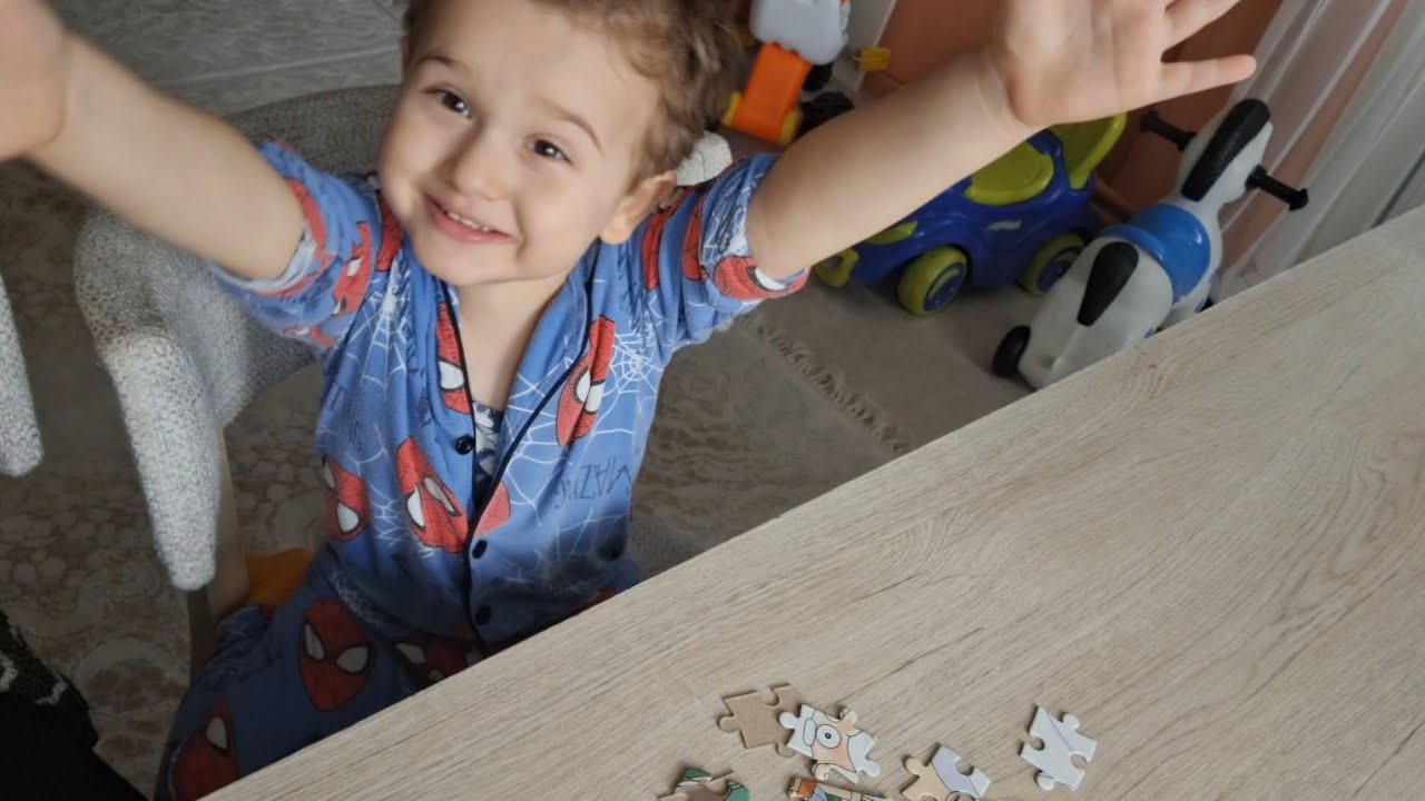 Okyanusl'a yapboz yapıyoruz😁 #çocukvideoları #yapboz #funnyvideos 